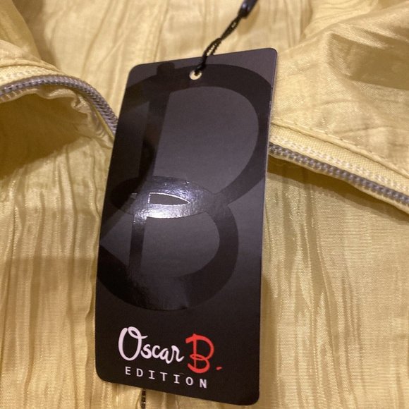 BNWT Oscar B lightweight Crinkled Blazer sporty biker Jacket - Picture 10 of 12